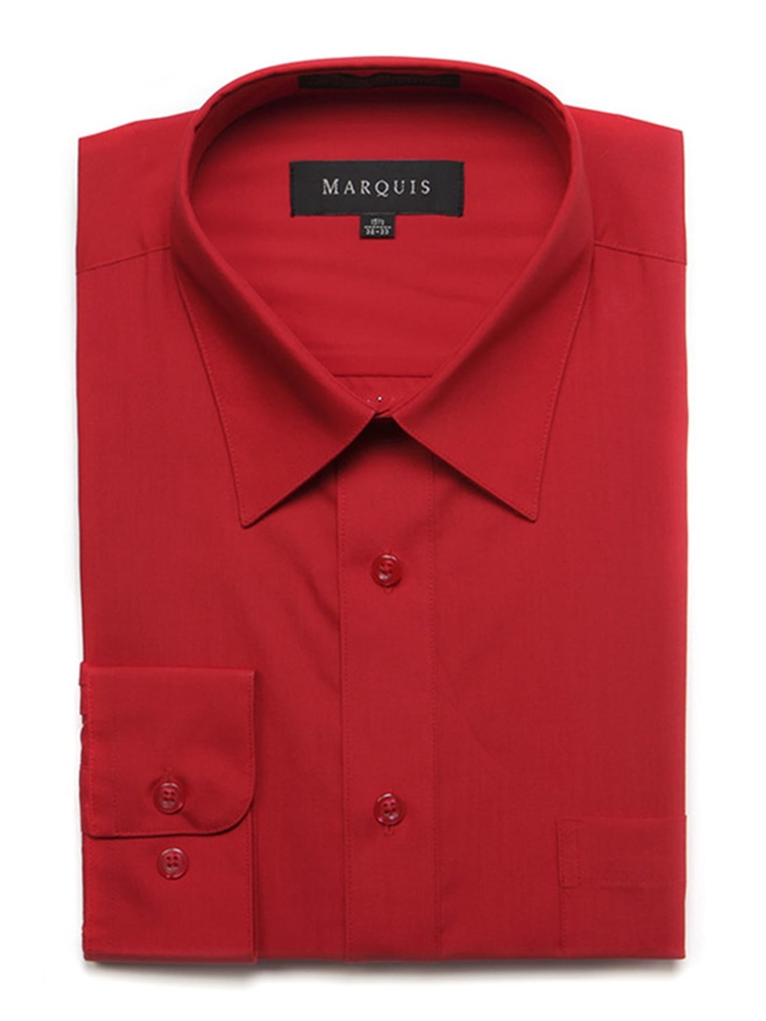 Marquis Men's Long Sleeve Regular Fit Big & Tall Size Dress Shirt
