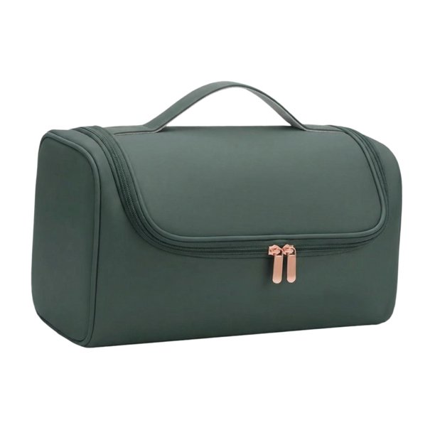 Bolsa de viaje para herramientas de cabello, estuche para guardar rizadores, organizador para negocios Verde