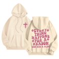 thumbnail image 3 of Hoodies for Women Long Sleeve Hoodie for Women Pullover Baggy Hoodies Beige Hoodie Y2k Womens Fall Fashion Workout Wear, 3 of 5