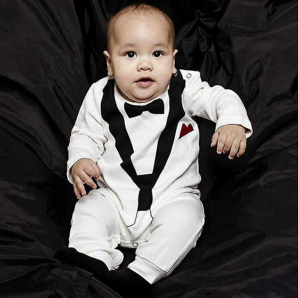Mameluco de smoking para bebe hotsell