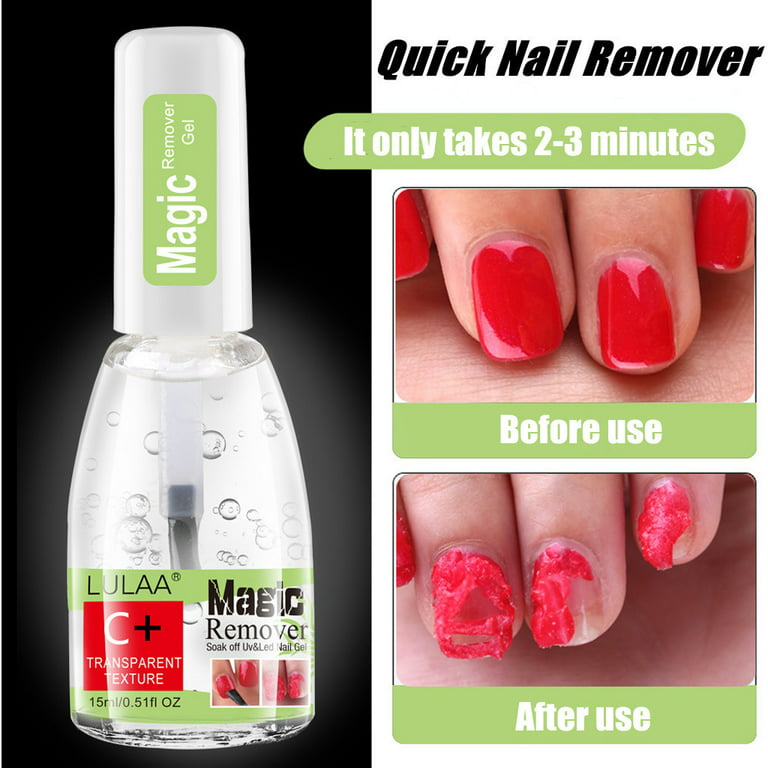 2 Pack Nail Polish Remover Set Soak Off Magic Remover Gel Nail