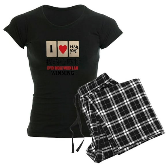 CafePress - Mah Jong & Winning Pajamas - Women's Dark Pajamas