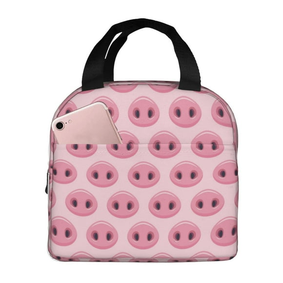 Easygdp Pig Nose Bolsa Térmica Premium - Tela Oxford Impermeable, Gran Capacidad, Bolsillo Frontal, Unisex para Trabajo, Escuela, Actividades al Aire Libre y Picnics
