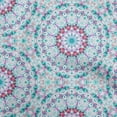 thumbnail image 1 of oneOone Rayon Teal Green Fabric Mandala Sewing Craft Projects Fabric Prints By Yard 56 Inch Wide, 1 of 8