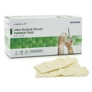 Surgical Glove McKesson confiderm LT Sterile Powder Free Latex Hand Specific Bisque Ivory Size 9 ''Box of 40''