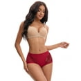 thumbnail image 4 of Unique Bargains High Wasited Lace Full Coverage Panties XL Red, 4 of 6