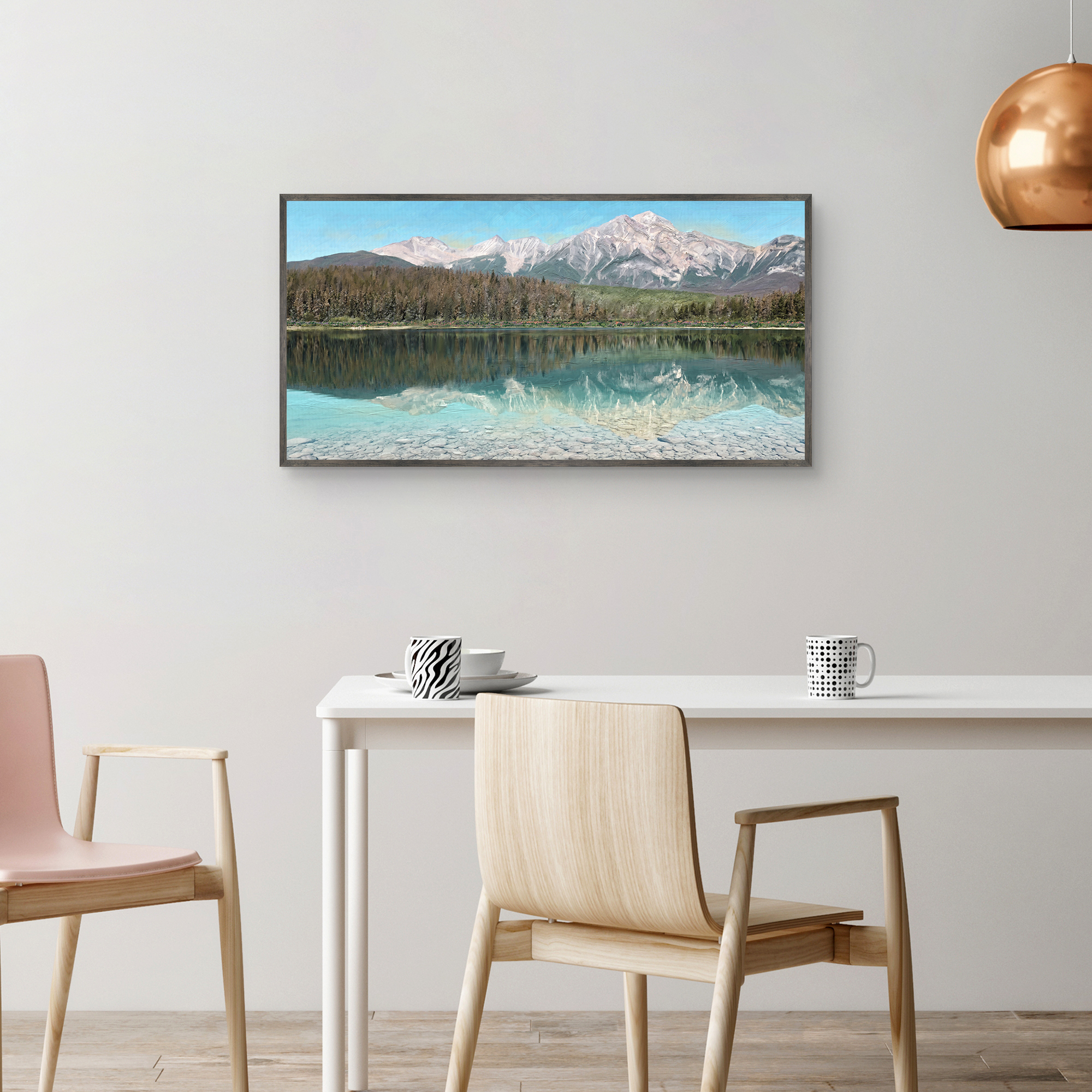 Majestic Reflections by Studio Arts Framed Canvas Art Print