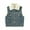 Blue, variant on WOLLED Kids Dinosaur Jean Vest Outerwear Little Girl Fleece Jean Vest Jacket Toddler Boys Sleeveless Dinosaur Embroidered Denim Vest Tops