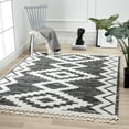 thumbnail image 3 of Luxe Weavers South Western Geometric Fringe Black 5x7 Area Rug, Indoor Carpet, 3 of 8
