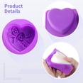 thumbnail image 4 of Moldes de jabón en forma de corazón con diseño de rosa, paquete de 2 moldes de silicona para hacer jabón, moldes de jabón hechos a mano con patrón de amor, suministros de manualidades para el día de S, 4 of 6