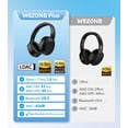 thumbnail image 5 of Restored Edifier W820NB Plus Hybrid Active Noise Cancelling Headphones - LDAC Codec - Hi-Res Audio Wireless & Wired - Fast Charge - 49H Playtime - Over Ear Bluetooth V5.2 Headphones- Black (Refurbished), 5 of 9