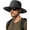Black, variant on Mens Bucket Sun Hat UPF 80+ Wide Brim Hiking Fishing Beach Outdoor Hats
