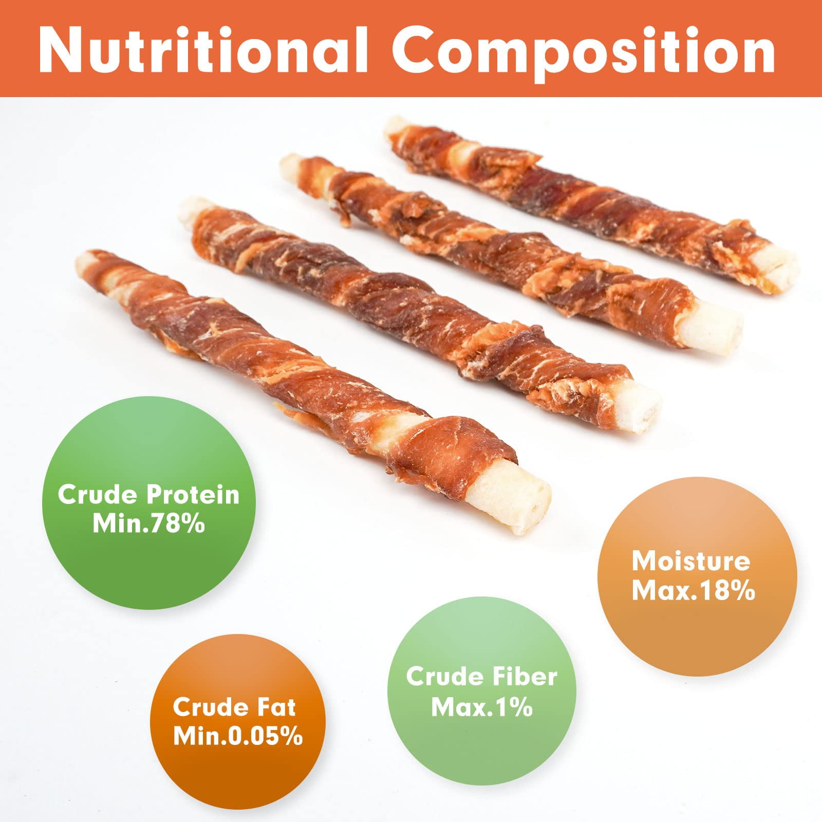 MON2SUN Duck Wrapped Rawhide Puppy and Small Dog Treats, 14 oz (40 Count)