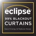 thumbnail image 5 of Eclipse Woven Blackout Thermaliner Panel Pair, 92 long x 54 in wide, White, 5 of 5