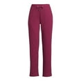 thumbnail image 4 of Time and Tru Women's High Rise Drawstring Waist 30" inseam Knit Pants, 4 of 6