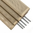 thumbnail image 4 of XtremepowerUS 4' x 12' ft Pool Fence See-Thru 5-Section Pool Fence Long Removable Child Safety Fence Barrier Pool Mesh Fence, Beige, 4 of 6