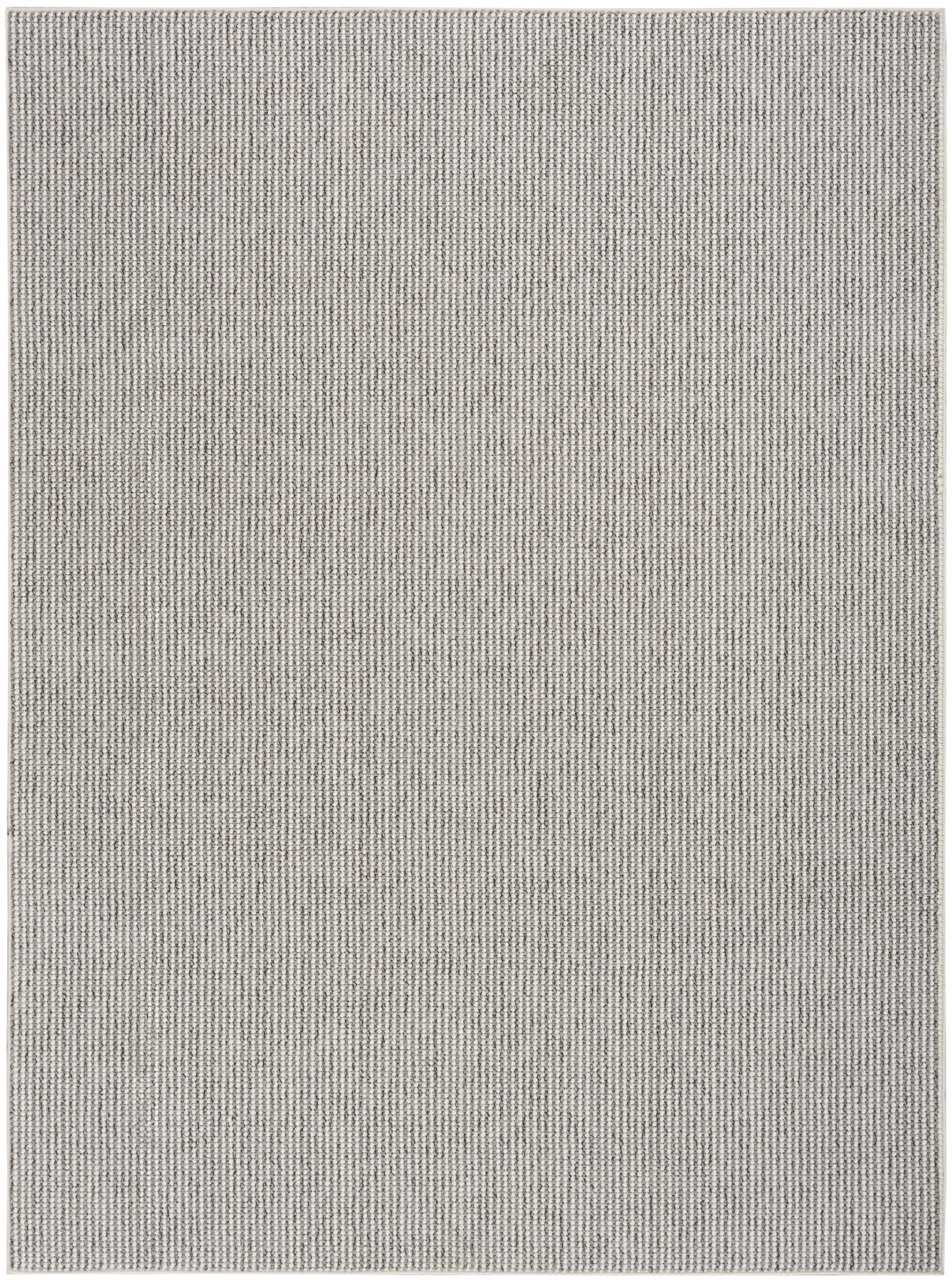 Nourison Natural Texture All-over design Ivory Grey 5'3" x 7' Area Rug (5x7)