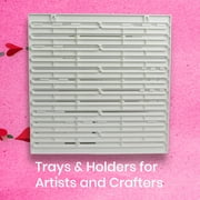 Everything Mary Multi-Functional Wall Organizer with Hooks & Trays, White