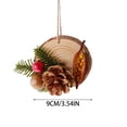 thumbnail image 2 of Adornos navideños Juego de rodajas de naranja con cuerdas para colgar Adornos únicos hechos a mano Lote Árbol de Navidad Vacaciones Granja Decoración rural Interior, 2 of 5