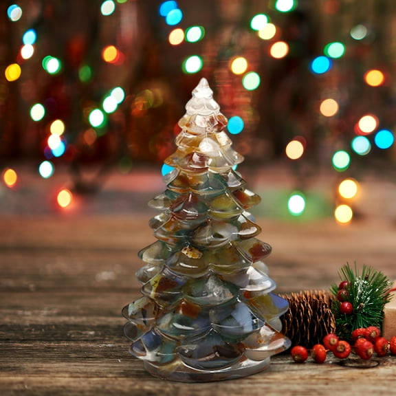 Christmas Tree Figurine,Christmas Ornaments,Nightmare Before Christmas Decor,Resin Christmas Tree,Home Mini Decoration Christmas Tabletop Ornaments Ornaments Ornaments(G 1pc 3in)