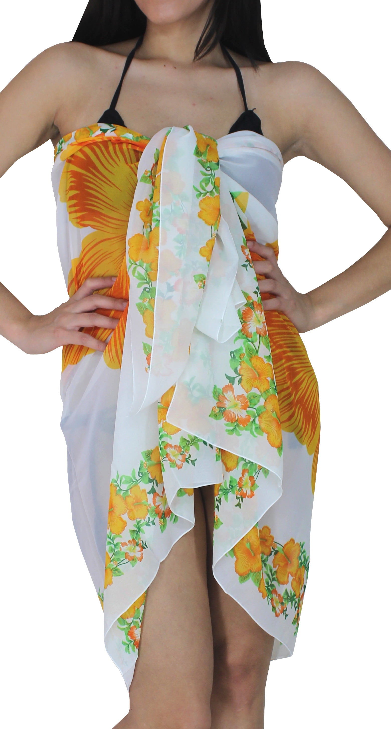HAPPY BAY - HAPPY BAY Women's Sarong Swimwear Cover-Up Wrap Tie Skirt