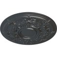 thumbnail image 3 of 29 1/4"OD x 2"P Darnay Ceiling Medallion (Fits Canopies up to 7 1/4"), Hand-Painted Pewter, 3 of 6