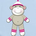 thumbnail image 2 of CafePress - Pink Sock Monkey Infant Bodysuit - Baby Light Bodysuit, Size Newborn - 24 Months, 2 of 4