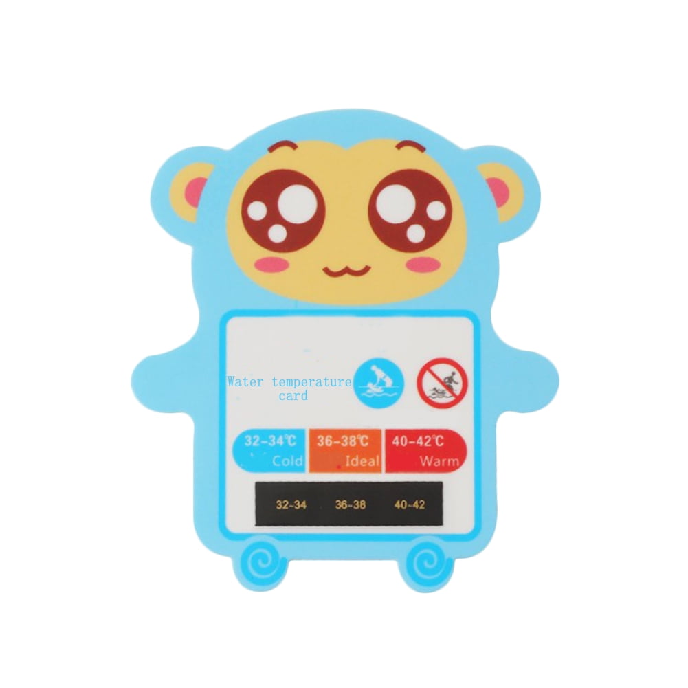 baby bath thermometer card