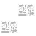 thumbnail image 2 of Ounissouiy Pegatinas de pájaros para ventana, prevención de golpes extraíble, película electrostática, calcomanías de vidrio, decoración de puerta, AnimalA3A4 2piezas Ounissouiy CBP367676, 2 of 6