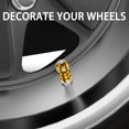thumbnail image 4 of Quarkace Tapones Para Válvulas De Neumáticos, Tapones Para Válvulas Con Diamantes De Imitación Brillantes, Paquete De 4 Para Coches, Todoterrenos, Camiones, Motocicletas, Bicicletas, Revestimiento Ant, 4 of 5