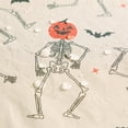 thumbnail image 4 of Way To Celebrate Halloween PEVA Tablecloth, For Table 60" x 84" - Skeleton Pumpkin Head Toss, 4 of 9