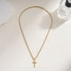 thumbnail image 5 of 2024 New Cross Pendant Necklace for Men Women Minimalist Gold Color Jewelry Male Female Necklaces Chokers Gifts, 5 of 5
