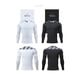 thumbnail image 3 of Wosthever Conjunto de medias de primera capa de invierno, ropa, trajes, camisa de compresión, Calzoncillos largos, entrenamiento, correr, ropa Uniforme atlético Negro Adultos/XXL, 3 of 6