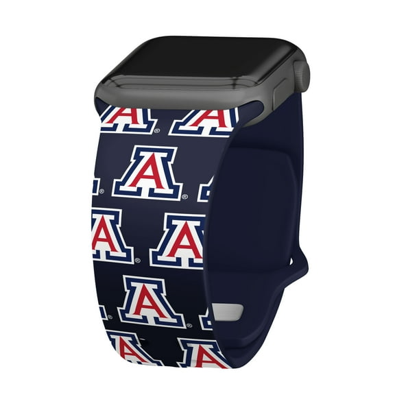 Wildcats HD Repeating Logo Unisex Watch Band for Apple Watch, 38/40/41mm(42mm Series 10) Long by Affinity Bands