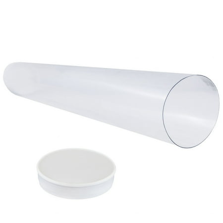 JAM Mailing Tubes, 2.5x18, 63 Clear Tubes/126 White Caps