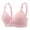 czb# Light Pink261, variant on CUZIBR Bras For Women Front Closure Cotton Bralette V-Neck Front Button Solid Color Lace Trim Polka Dot Adjustable Strap Comfortable Bralette Dailywear,Light Pink,42