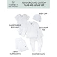 thumbnail image 3 of Honest Baby Clothing Baby Boy or Girl Gender Neutral Organic Cotton Take Me Home Set, 2 Piece (Preemie-9 Months), 3 of 6