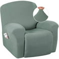 thumbnail image 1 of Super Stretch Recliner Couch Covers Chair Cover Form Fitted Non Slip Reclining Slipcovers for Standard Large Recliner, Soft Thick, 1 of 7