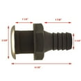 thumbnail image 3 of Tiara Yachts 4 1/8 x 2 3/8 Inch Marine Gray Plastic Boat Barbed Thru Hull Fitting w/ Stainless Ring, 3 of 3