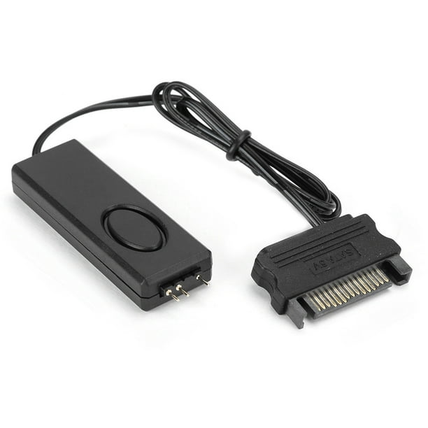 Control remoto RF Controlador de luz del ventilador Accesorios para PC 5V Symphony ARGB Negro SATA‑Pin (Negro)
