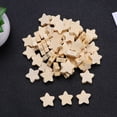 thumbnail image 2 of HAKIDZEL Star Loose Beads Five-Pointed Star Beads Beige 50Pcs 0.8X0.8X0.2In, 2 of 6