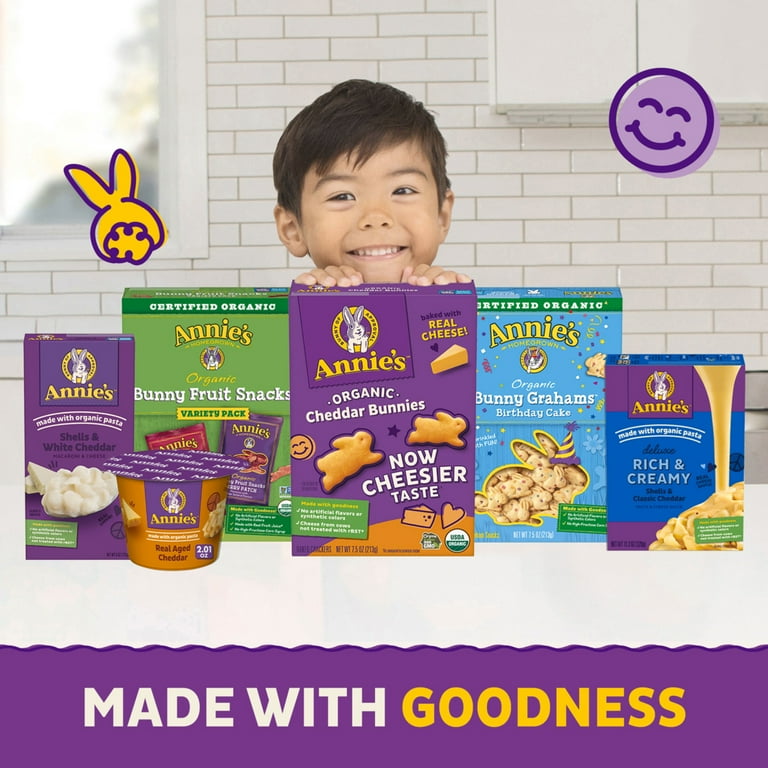 Annie's Organic Pasta Macaroni and Classic Cheddar Cheese