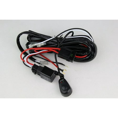 Lighting Wiring Harness - Senlips 10ft 12V 40A Wiring Harness Kit for Led Light Bar, Led Bar, Led Light -120Watt