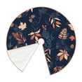 thumbnail image 3 of Kll Autumn Leaves With Blue Christmas Tree Skirt 48",Party Decorations Farmhouse For Christmas Decorations Holiday Party, 3 of 8