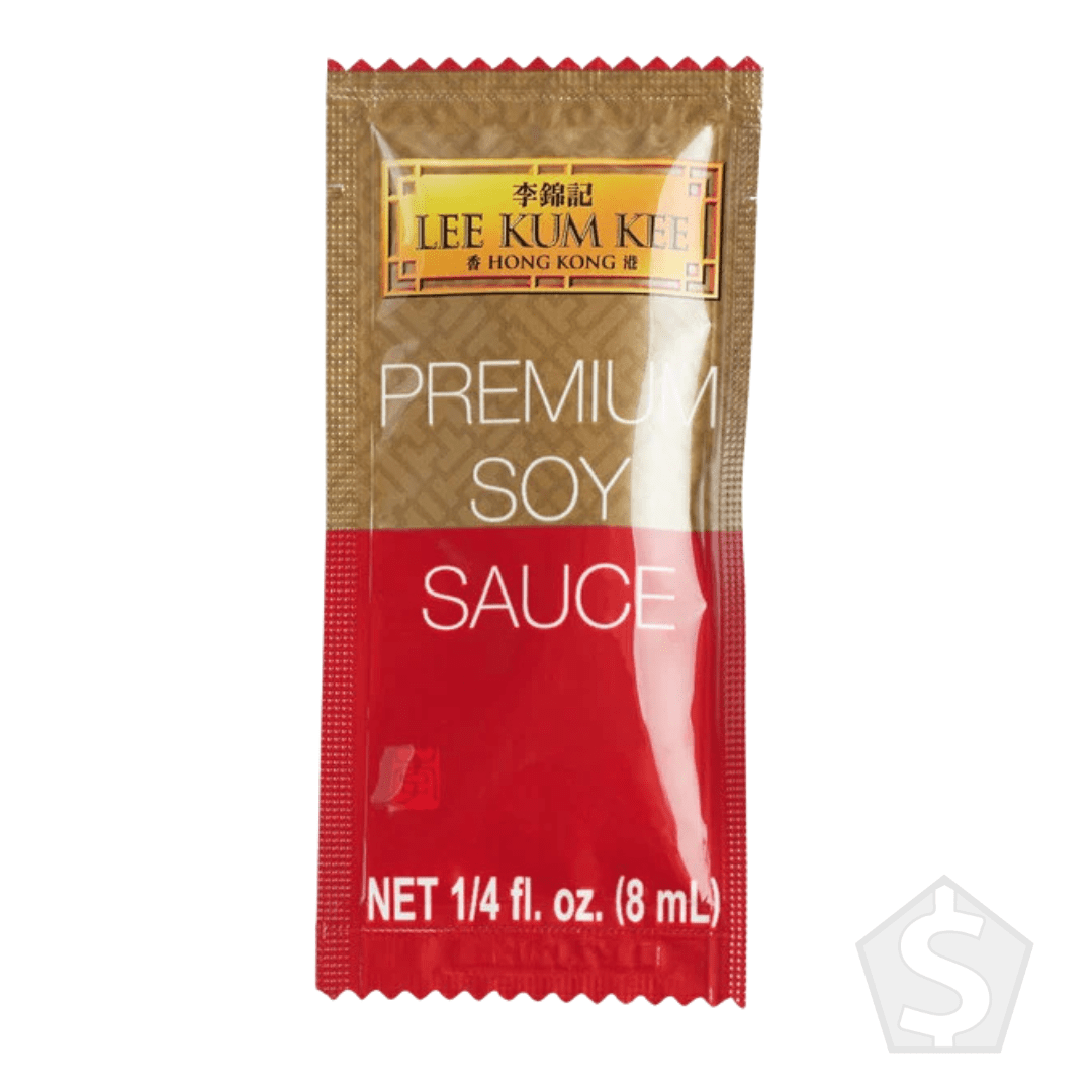Lee Kum Kee 8 mL Premium Soy Sauce Packets - 500/Case