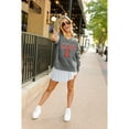 thumbnail image 6 of Women's Gameday Couture  Gray Illinois Fighting Illini French Terry V-Neck Pullover Sweatshirt, 6 of 6