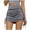 Gray, variant on TMOYZQ Women's High Waisted Skirt Ribbed Side Drawstring Ruched Stretchy Mini Pencil Bodycon Short Skirt Bathing Suit Bottoms