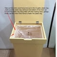 thumbnail image 6 of HOMEFORT Trash Can Cabinet, 23 Gallon Kitchen Garbage Can, Wooden Recycling Trash Bin, Dog Proof Trash Can, Trash Cabinet with Lid for Home Kitchen Bathroom, Yellow, 6 of 10