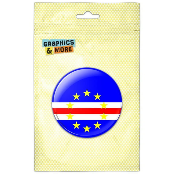 Cape Verde National Country Flag Pinback Button Pin Badge