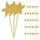 thumbnail image 2 of KAKOWELY 70 palitos de estrella para pastel, adornos brillantes para cupcakes, repostería y postres (estilo aleatorio), 2 of 4